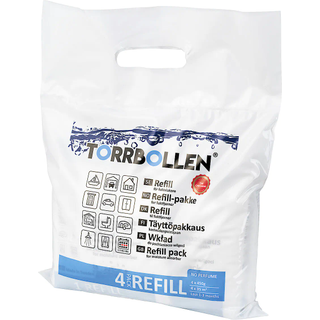 Tørpatroner til fugtfjerner Torrbollen Refill, 4-pak, 4 x 450 gram