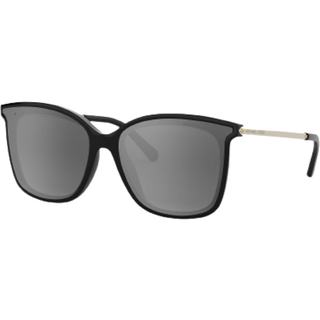 Michael Kors Kvinde MK2079U ZERMATT 333282 Solbriller Injiceret Sort Sølv Firkantet Polariseret Skygge