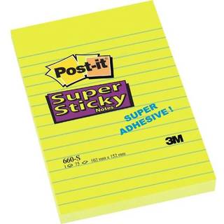 Post-it Notes | 102x152 mm | Linjeret | Gul