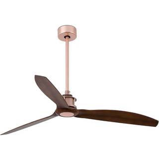 Loftventilator Just Fan kobber valnød