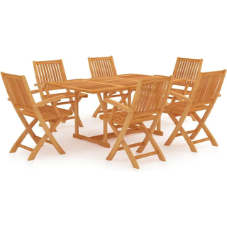 Spisebordssæt til Haven - Med armlæn / Rektangulær / 6