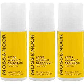 Moss & Noor After Workout Deodorant Light Mint 3 pack - 180 ml