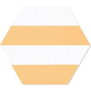 Hexagon Klinker Porto Hex 25 Gul Linje1 25x22 cm