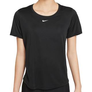Kortærmet Nike Dri-FIT One-overdel i standardpasform til kvinder - sort - XS (EU 32-34)