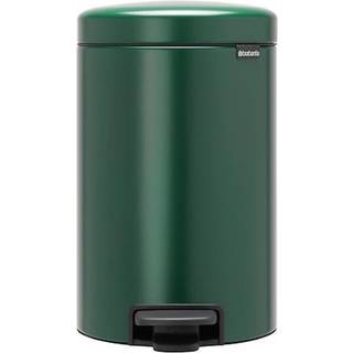 Brabantia New Icon Pedal Bin 12l - Papirkurve & Pedalspande Rustfrit Stål Pine Green - 304040