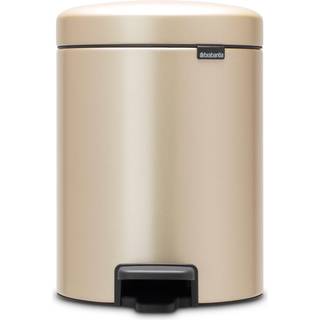 Brabantia New Icon Pedal Bin 5l - Papirkurve & Pedalspande Rustfrit Stål Metallic Gold - 304422