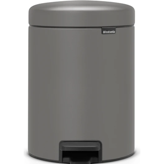 Brabantia New Icon Pedal Bin 5l Mineral Concrete Grey - Papirkurve & Pedalspande Rustfrit Stål Cosy Grey - 126284