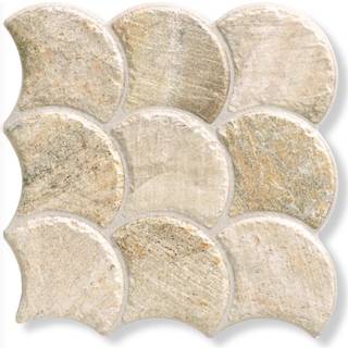 Kakel Scale Beige Sten 31x31 cm