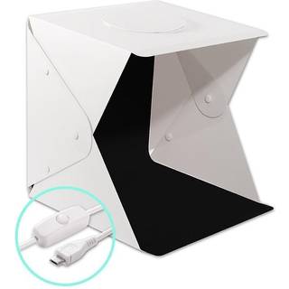 Bærbart fotostudio med USB-drevet LED-belysning