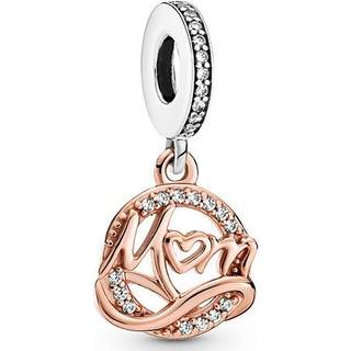Pandora Mixed Metal Mum Dangle Charm - Rose Gold