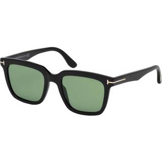 TOM FORD Mand FT0646 MARCO-02 01N Solbriller Acetat Sort Grøn Geometrisk Normal