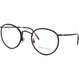 Giorgio Armani Mand AR 112MJ 3259 Optiske stel Metal Brun Transparent Rund Normal