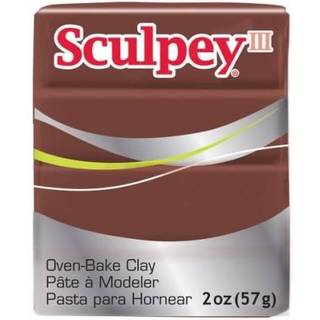 Sculpey III polymer ovn-bake ler chokolade ikke giftig 2 oz. Bar er fantastisk til modellering af skulptureringsferie DIY blandede medier og skol