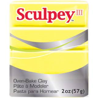 Sculpey III Polymer ovn-bake ler limonade gul ikke giftig 2 oz. Bar er fantastisk til modellering af skulptureringsferie DIY blandede medier og s