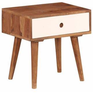 sengebord massivt akacietræ 45 x 30 x 45 cm