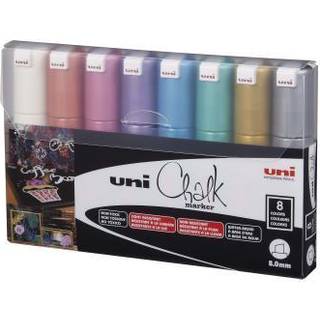 Posca PWE-8K Uni chalk 8mm, Metallic 8-Pak