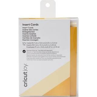 Joy Insert Card Kartenset 10,7x13,9cm 12 Stück - Creme-Gold