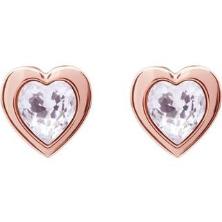 Ted Baker Rose Gold Crystal Heart Earrings
