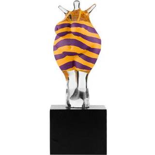 Badende kvinde lilla/gul H 13 cm - Kosta Boda