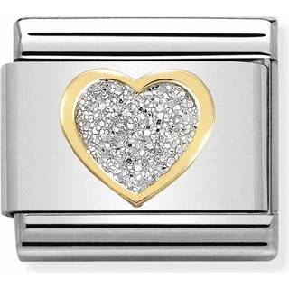 Nomination Heart Glitter Charm - Silver