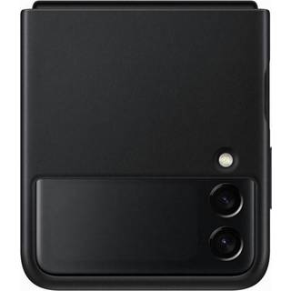 Samsung Galaxy Z Flip3 Læder Cover sort