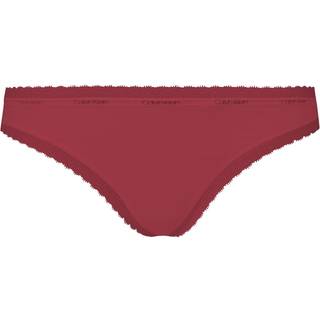 Calvin Klein Bottoms Up Refresh Thong - Wine red - X-Large