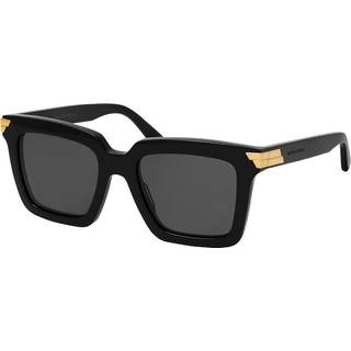Bottega Veneta Kvinde BV1005S 001 Solbriller Acetat Sort Grå Firkantet Normal
