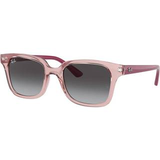 Ray - Ban Børn RJ9071S 70678G Solbriller Injiceret Rosa Grå Firkantet Normal Skygge