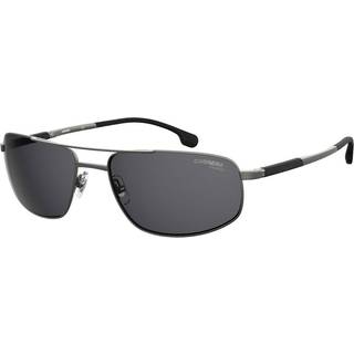 Carrera Mand CARRERA 8036/S R80/M9 Solbriller Stål Rifle tønde Grå Firkantet
