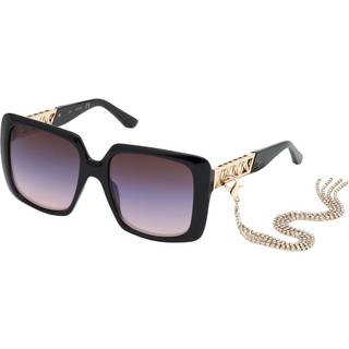 Guess GU7689 01T 55 Solbriller Kvinder Black - Shiny Black - 55mm