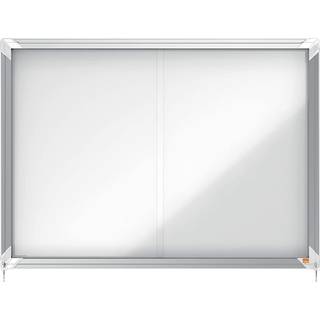 Nobo Premium Plus magnetisk låsbart opslagsskab med skydelåge 8xA4