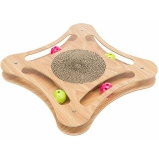 Trixie Scratching cardboard with toys wood 35 × 4 × 35 cm