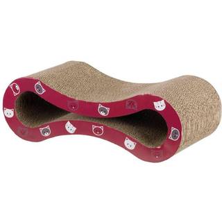 Trixie Mimi scratching wave cardboard catnip 48 × 16 × 22 cm wine red