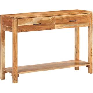 Konsolbord 110x30x75 cm massivt akacietræ