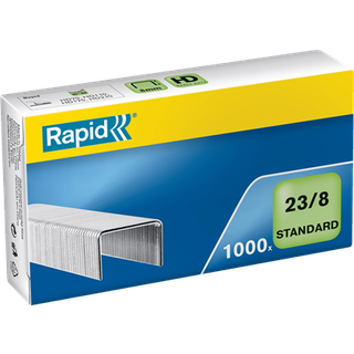 Hæfteklamme Rapid Stand. 23-8 galv 1000, 10 stk., varenr. 24869200