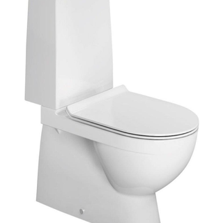 Toilet Duravit Durastyle Nordisk Toilet med s-lås & Åben skylle-rand, siddehøjde 44 cm