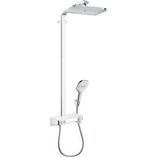 Hansgrohe Raindance Select E360 1jet ST Showerpipe - Krom/hvid - 27288400