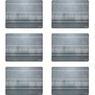 Colours Grey Placemats - Set Of 6 -