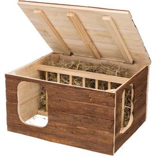 Trixie Hilke house with hay manger guinea pigs bark wood 40 × 23 × 32 cm