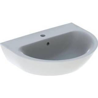 Geberit Renova håndvask: B=60cm, T=48cm, Hanehul=Midtpå, Overløb=Synlig, Hvid