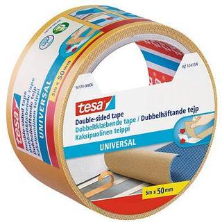 Klebeband universal doppelseitig 50mm 10m - Weiß