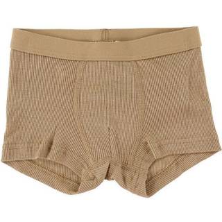Boxershorts i beige uld-silke