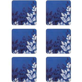 Denby Colours Blue Foliage Coasters Set Of 6