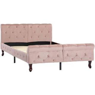 Sengestel Fløjl - Sort / 120 x 200 cm