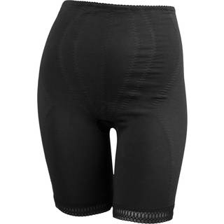 Damella Shape Control High Waist Long Leg Brief - Black - Large