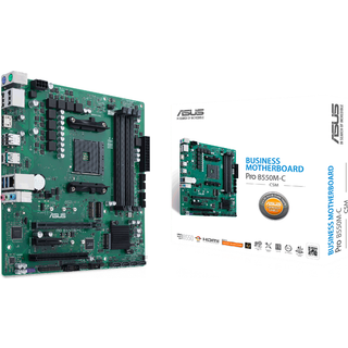 ASUS Pro B550M-C/CSM Bundkort - AMD B550 - AMD AM4 socket - DDR4 RAM - Micro-ATX