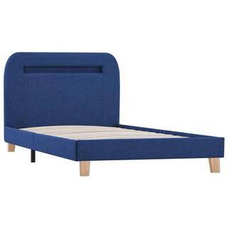 Sengestel Med Led Stof - Grøn / 90 x 200 cm