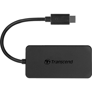 Transcend HUB2C USB hub - 4 ports - Sort