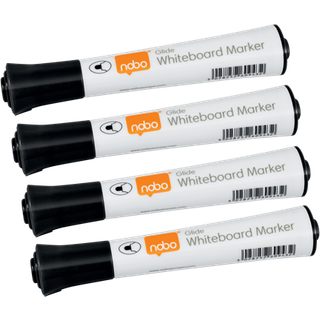 Nobo Glide whiteboard marker rund spids 2 mm hurtigttørende blæk, pakke/10 stk. Grøn