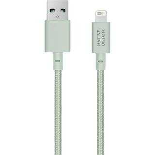 Native Union Belt Kabel USB-A til Lightning m. Læderspænde 1.2 meter - Sage